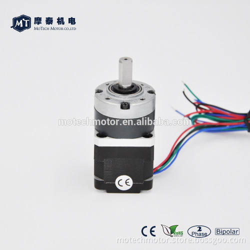 Gear Ratio 5:1 Nema 17 Bipolar Stepper 83Ncm 1.0A, Planetary Gearbox